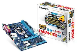 Материнская плата Gigabyte GA-H61M-DS2 (GA-H61M-DS2) (Socket 1155, Intel H61, Micro-ATX) Б/у - миниатюра 4