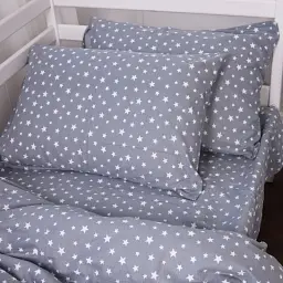 Підковдра MirSon Фланель 012 Grey Stars 110х140 см (2200009653230) - мініатюра 3
