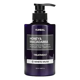 Кондиціонер для волосся «Білий мускус» 500 мл Kundal Honey & Macadamia Treatment White Musk