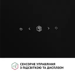 Витяжка декоративна похила Perfelli RIVA NERO - мініатюра 9