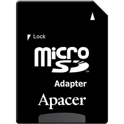 Карта пам'яті Apacer MicroSDXC R100 64GB Class 10 UHS-I/U1 + SD adapter (AP64GMCSX10UB-R) [139259] - мініатюра 3