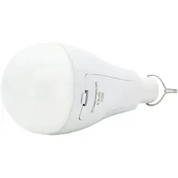 Світлодіодна лампа з акумуляторами E27, 20 Вт, A60, 2*18650, Emergency Bulb, 1400 Лм, 6800K-7300K - мініатюра 2