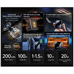 Мікрофон петличний бездротовий Remax K11 Lightning Black (100589) - мініатюра 3