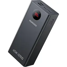 Портативний акумулятор Romoss PEA27S Pro 65W 27000mAh black (PEA27-282-2111H)