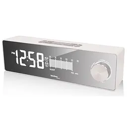 Годинник настільний з радіо Technoline WT483 White/Silver (WT483), Білий