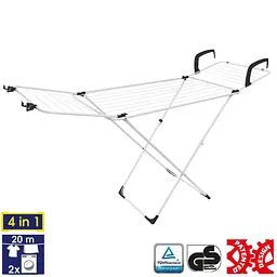 Сушарка для білизни підлогова Casa Si Flex Dry 4in1 White/Black (CS92970002) - мініатюра 2