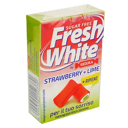 Жувальна гумка Fresh White Полуниця-лайм без цукру 29 г