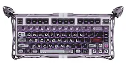 GravaStar Клавіатура магнітна Mercury V75 Pro 80keys, GravaStar x Gateron Jade Gaming, USB-A, 8k, RGB, Iron Purple
