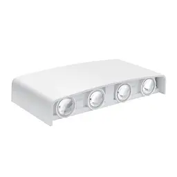 Фасадний світлодіодний світильник MAXUS MWL 8W 3CCT IP65 WH Square - мініатюра 2