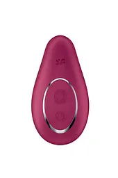 Вібратор Satisfyer Dipping Delight 9 см бордовий - мініатюра 4