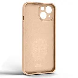 Силиконовый чехол для Apple iPhone 14, Icon Ring, пудровый, панель-накладка, с кольцом-подставкой на 360°, противоударный, возможность использования магнитных держателей, ArmorStandart (ARM68688) - мініатюра 2