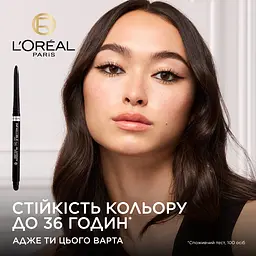 Автоматичний олівець для повік L'Oreal Paris Infaillible Grip Gel Automatic Eye Liner відтінок 01 (Intense Black) 1 г - мініатюра 5