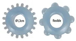 Набір ерекційних кілець для пеніса You2Toys Cock Ring Set 2 шт. блакитний - мініатюра 3