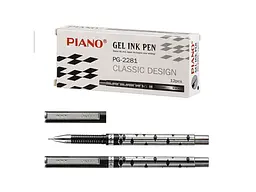 Ручка гелева PIANO чорний, 0,5мм РG-2281