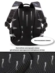 Ортопедичний рюкзак для хлопчика School Standard з Машиною 38х28х16 см для 1 класу (160-23) - мініатюра 6