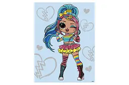Набір для розпису за номерами 30x40 см KHO6278 "L.O.L. Emma Emo" Ideyka