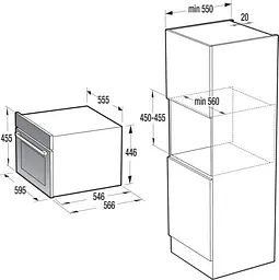 Електричний духовий шкаф Hisense BIM4434ABG8 (BO4CM4V1-72) (7196138) - мініатюра 6