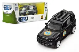 Іграшкова машинка позашляховик Land Rover Defender 110 Шеврони Героїв ГУР МО TechnoDrive