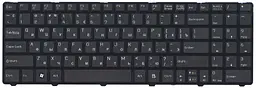Клавіатура для ноутбука MSI (CR640, CX640) Чорна, (Чорна рамка)