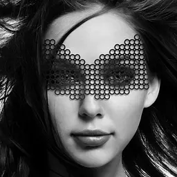 Маска в наявності Bijoux Indiscrets - Erika Mask, вінілова, клейове кріплення, без зав'язок - мініатюра 2