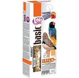 Ласощі для амадин і екзотичних птахів Lolo Pets Smakers з фруктами 90 г LO-72307
