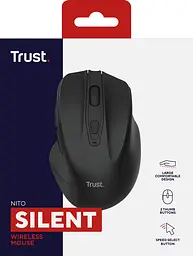 Trust Миша Trust Nito Silent, WL, чорний - мініатюра 7