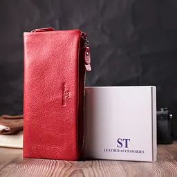 Жіночий шкіряний гаманець ST Leather 21х10,5х2 см acs0028456 - мініатюра 8
