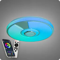 Люстра світлодіодна 517 Dlight RGB з пультом і колонкою 80Вт Білий (02159)