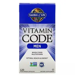 Мультивітаміни для чоловіків Garden of Life Vitamin Code 120 вегетаріанських капсул - мініатюра 2