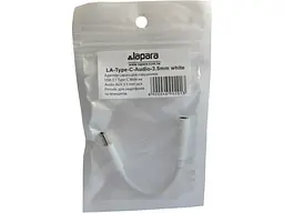 Перехідник Lapara LA-Type-C-Audio-3.5mm white (USB Type-C Male - Audio AUX mini jack 3,5 mm Female) - мініатюра 5
