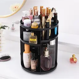 Поворотний органайзер для косметики Rotation Cosmetic Organizer, чорний 360°