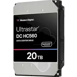 Жорсткий диск серверний WD Ultrastar DC HC560 7200RPM 12GB/S 512MB SAS 20 TB (0F38652) - мініатюра 2