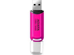 USB флеш накопичувач ADATA 64 GB C906 USB 2.0 Pink (AC906-64G-RPP) - мініатюра 2
