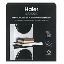 Haier Комплект монтажний для з'єднання пральної машини з сушильною машиною, 47-60см, білий - мініатюра 9
