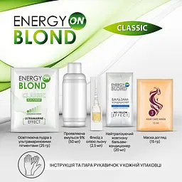 Освітлювач для волосся Acme Color Energy Blond Classic, 112,5 г - мініатюра 3