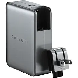 Мережевий зарядний пристрій Satechi 145 Вт USB-C 4-Port PD GaN Travel Space Gray з комплектом адаптерів для подорожей (ST-W145GTM) - мініатюра 2