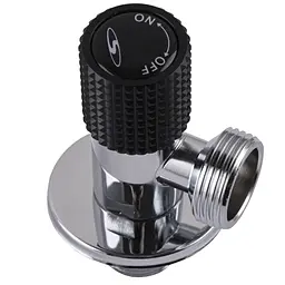 Кран кутовий кераміка Solomon Exlusive 1/2″X3/4″ 989 Black ( 1шт.) - мініатюра 3