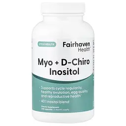 Инозитол (B-8) Myo+D-Chiro Inositol 240 капсул Fairhaven Health vit0005899