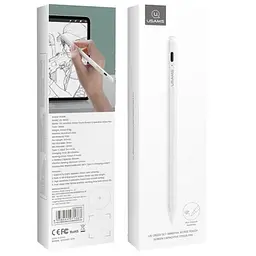 Стилус Usams US-ZB223 Tilt-sensitive Active Touch Capacitive for iPad White - мініатюра 3