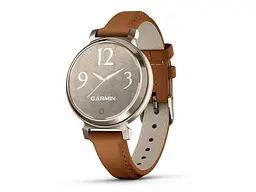 Смарт-годинник Garmin Lily 2 Cream Gold with Tan Leather Band (010-02839-60) - мініатюра 1