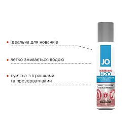 Лубрикант System JO H2O Warming із зігріваючим ефектом 30 мл (796494410646) - мініатюра 2