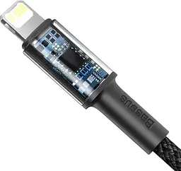 Кабель Baseus High Density Braided Type-C to Lightning PD 20W (2m) black (CATLGD-A01) - мініатюра 4