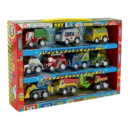 Ігровий набір машинок Mini Cartoon Car 5857 у наборі 10 шт - мініатюра 2