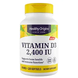Вітамін Д3 Vitamin D3 Healthy Origins 2400 МО 120 капсул