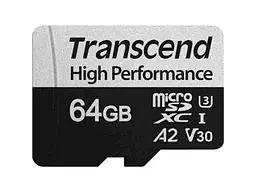 Карта памяти Transcend 340S microSDXC UHS-I U3 V30 A2 64 GB (TS64GUSD340S)