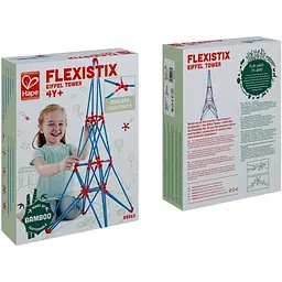 Конструктор Hape Flexistix Ейфелева вежа бамбуковий 62 деталі (E5563) - мініатюра 5