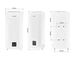 Водонагрівач "Плоский" Mixxus EWH-09100 Flat WET накопичувальний 100 л мокрий тен 2 kW WH0596 - мініатюра 5