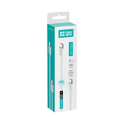 Дата кабель USB-C to USB-C 1.0m 60W 3.0А grey ColorWay (CW-CBPDCC061-GR) - мініатюра 8