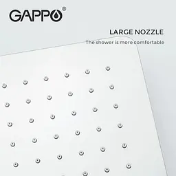 Душова система прихованого монтажу Gappo G7107-40, вилив - перемикач на лійку, 3-функції, хром, Хром - мініатюра 5