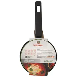 Ківш Krauzer Eco Line, з кришкою, з двома обідками, 16 см, 1,2 л (78128) - мініатюра 6